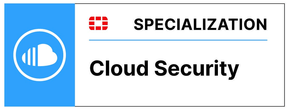 FTNT-Engage-Specialization-Badge-Cloud-Security in blue and white background